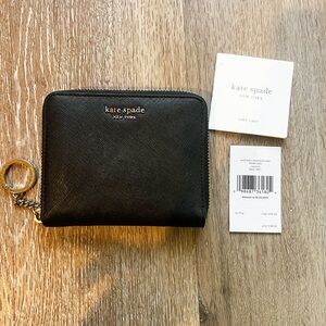 Kate Spade Cameron Small Slim Black Continental Wallet